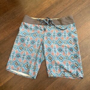 Patagonia Light Blue Board Shorts